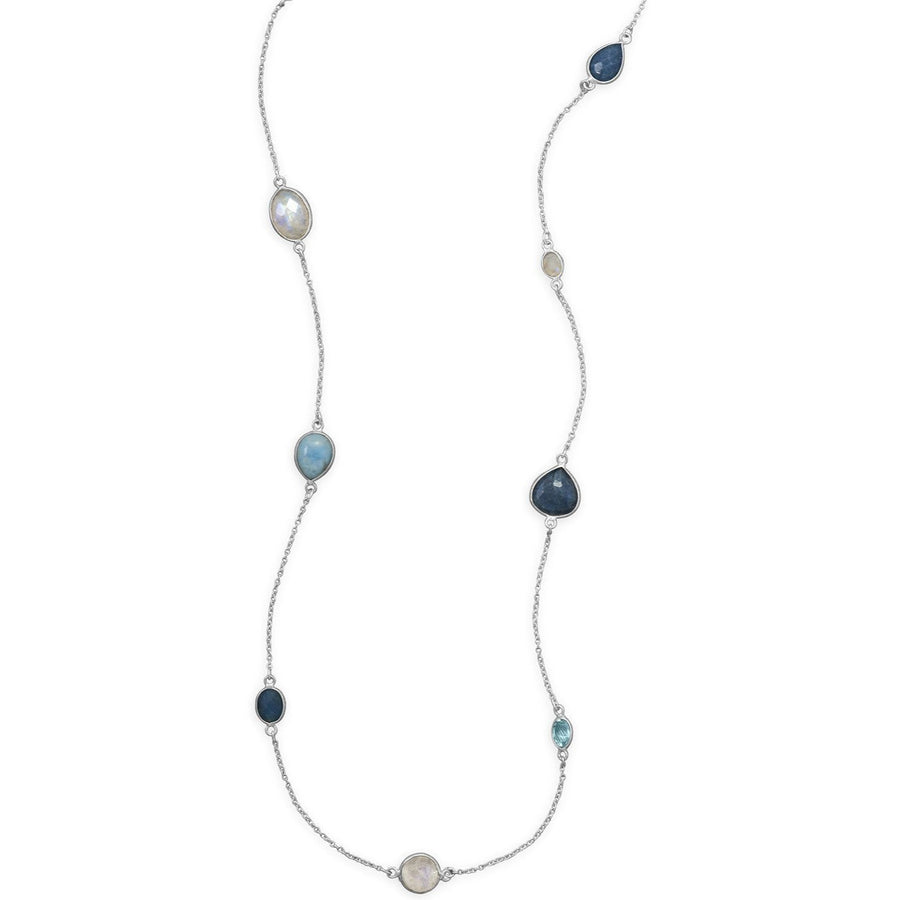 Multistone Endless Necklace