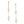 14 Karat Gold Plated Lariat Style Earrings with Chalcedony Drop
