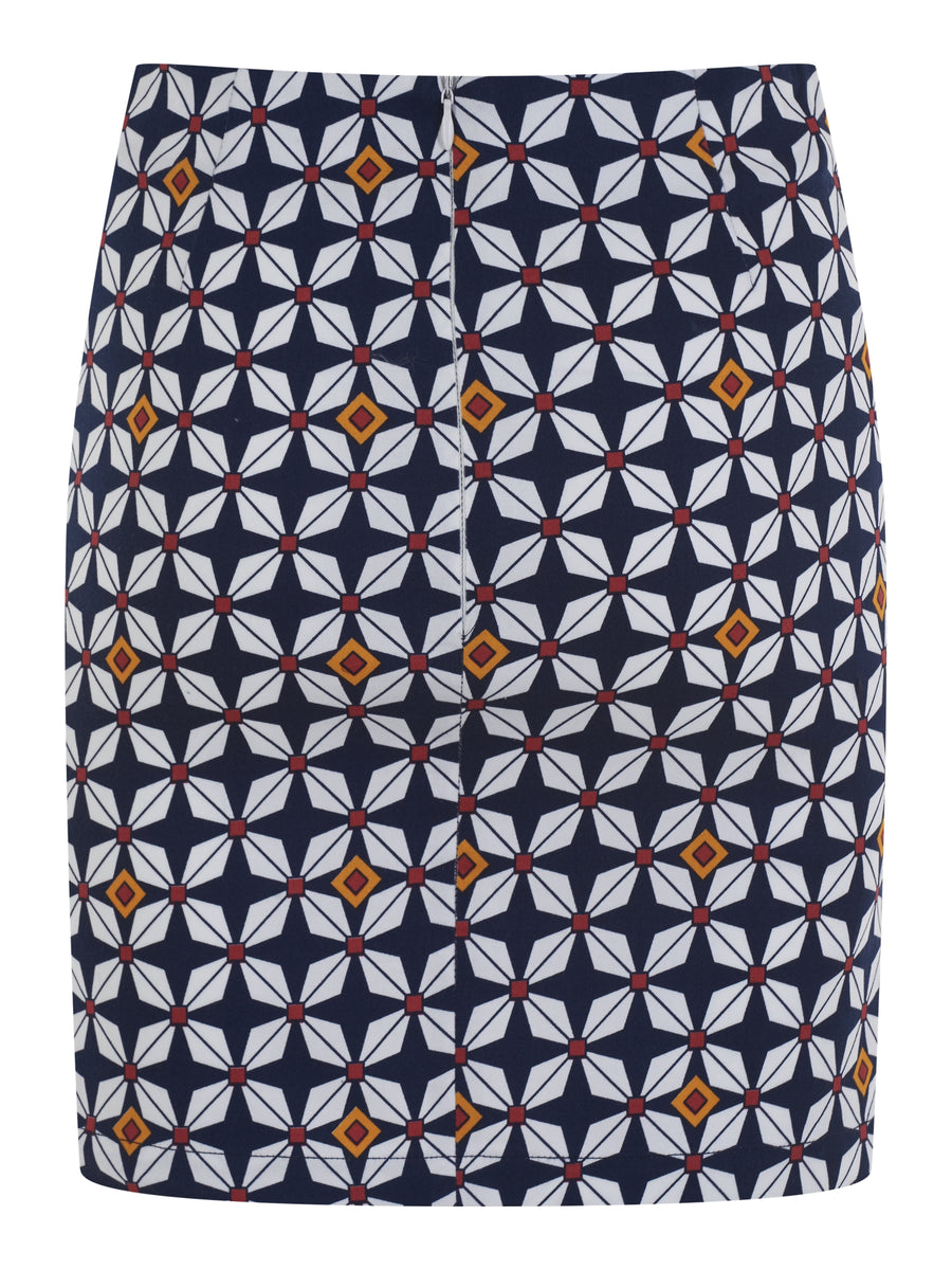 Bright & Beautiful Atomic Print Mini Skirt