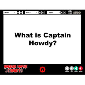 Halloween Horror Jeopardy Trivia Game Digital Download