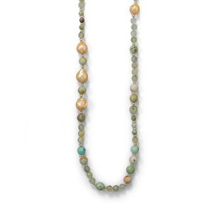 Minty Fresh! Prehnite Gold Filled Necklace