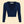 Kinny & Howie Cropped Length 3/4 Sleeve Cardigan in Navy Blue