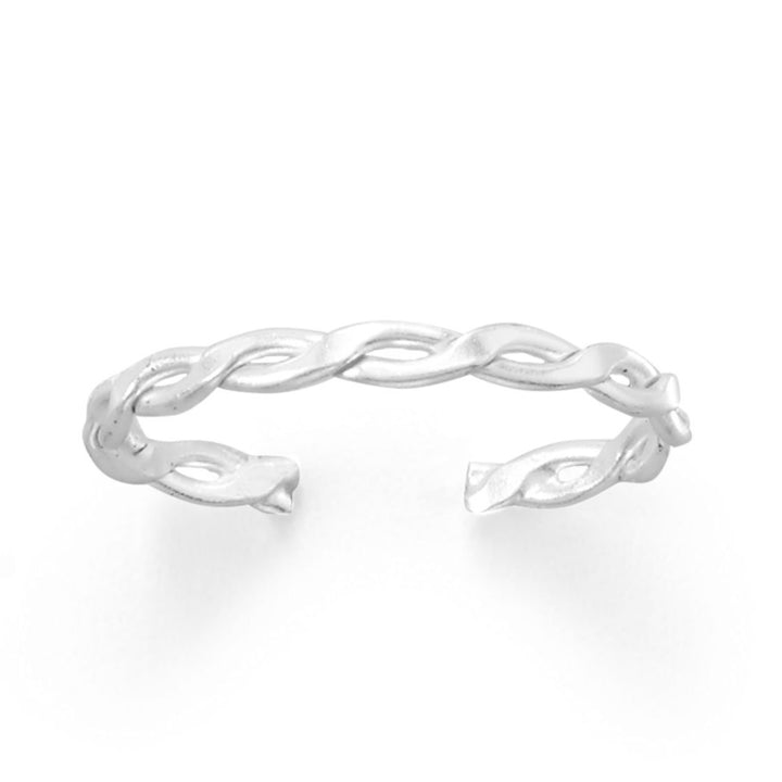 Do the Twist Sterling Silver Toe Ring