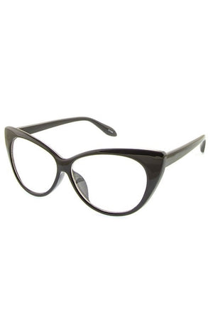 Kinny & Howie Clear Cat Eye Glasses Vintage Style Accessory