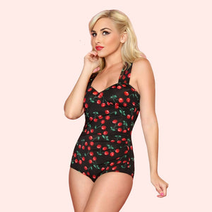 Esther Williams Cherry Delight One Piece -More Colors & Prints Available!