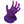 Ghoulsville Zombie Display Hand in Putrid Purple