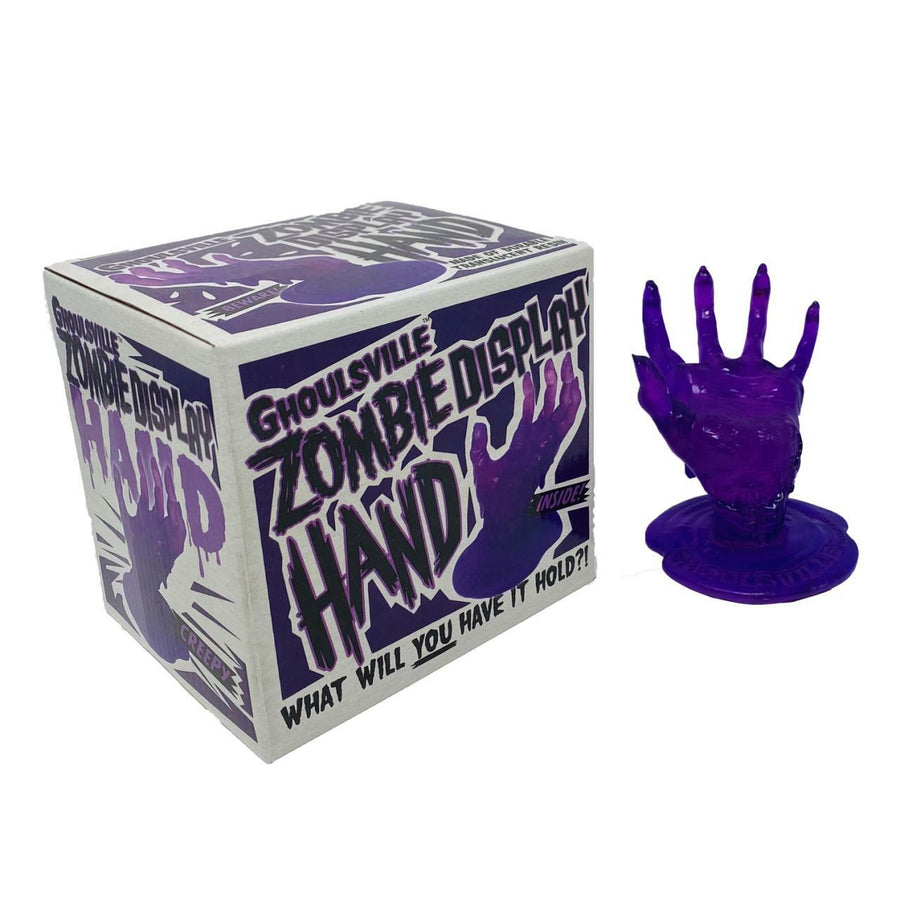 Ghoulsville Zombie Display Hand in Putrid Purple