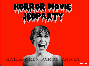 Halloween Horror Jeopardy Trivia Game Digital Download