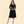 Bettie Page Black Velvet V-Neck Long Sleeve Crop Top