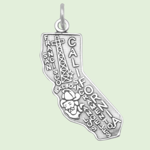 Sterling Silver State & Travel Charms