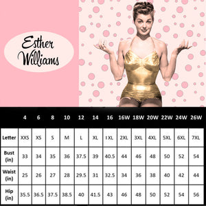 Esther Williams Cherry Delight One Piece -More Colors & Prints Availab –  Kinny & Howie Retro