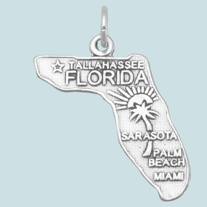 Sterling Silver State & Travel Charms
