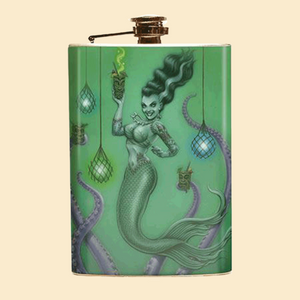Franken-Mermaid Flask