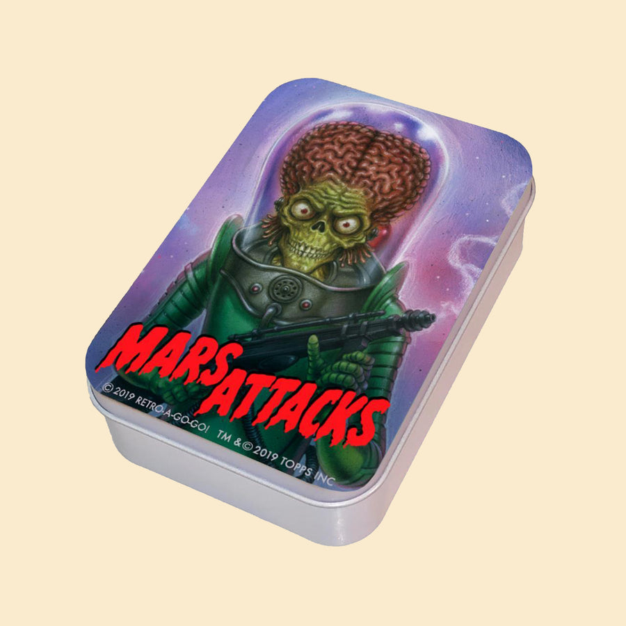Mars Attacks Windproof Lighter with Tin