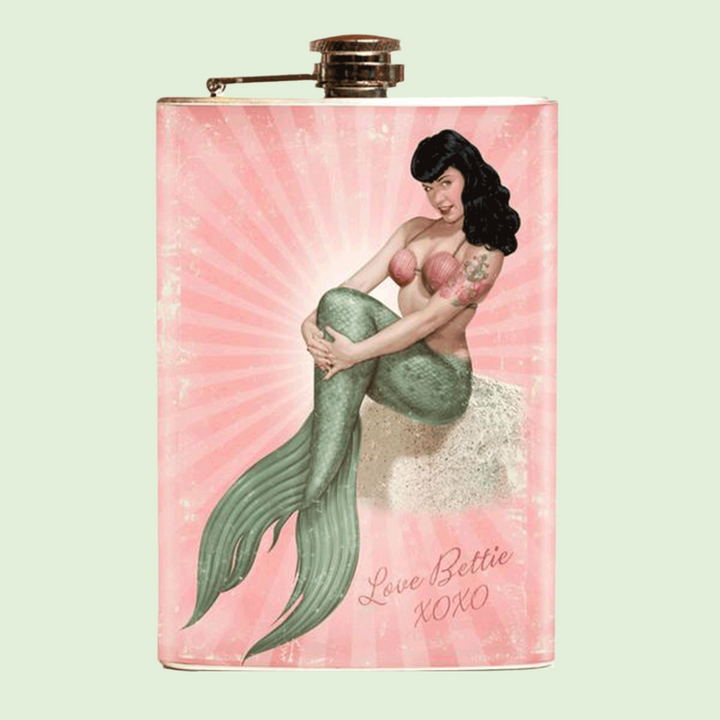 Mermaid Bettie Flask